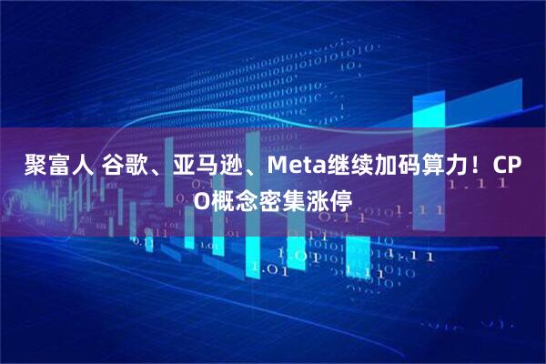 聚富人 谷歌、亚马逊、Meta继续加码算力！CPO概念密集涨停
